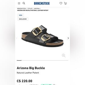 Birkenstock - Arizona big buckle black - gold buckles